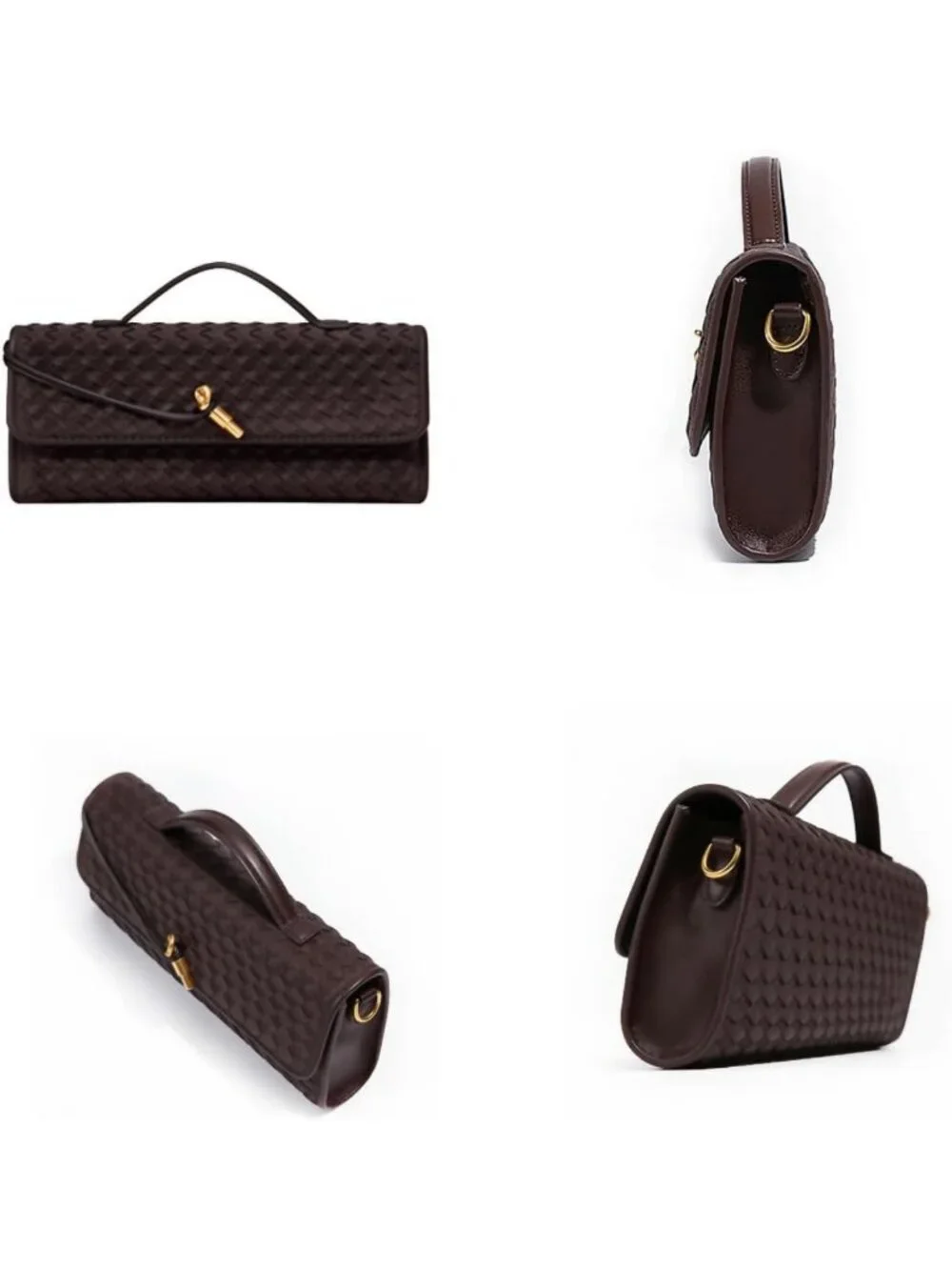 Trendy Suede Woven Handbag for Women | Evening Shoulder Bag & Casual Clutch